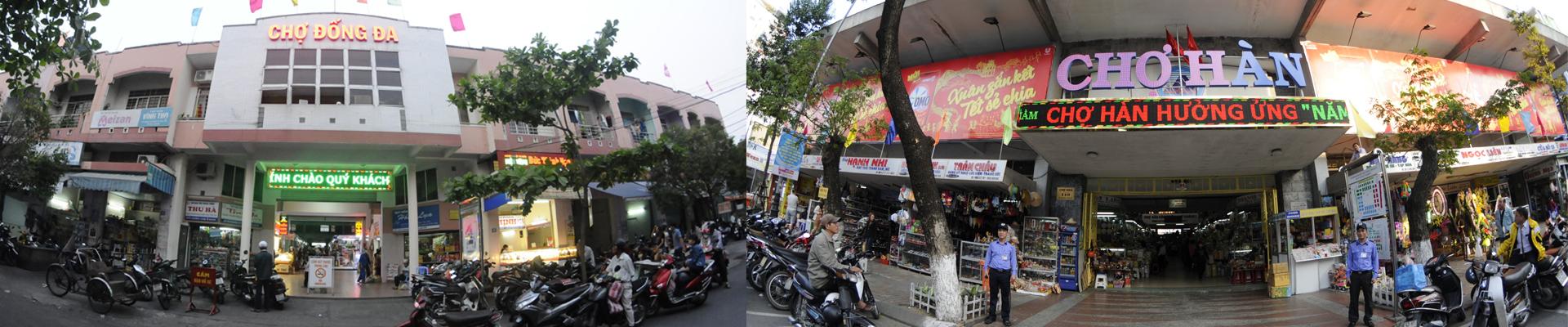 Khung cảnh tấp nập, đông đúc với nhiều người và hàng hóa tại chợ đầu mối bắc thăng long